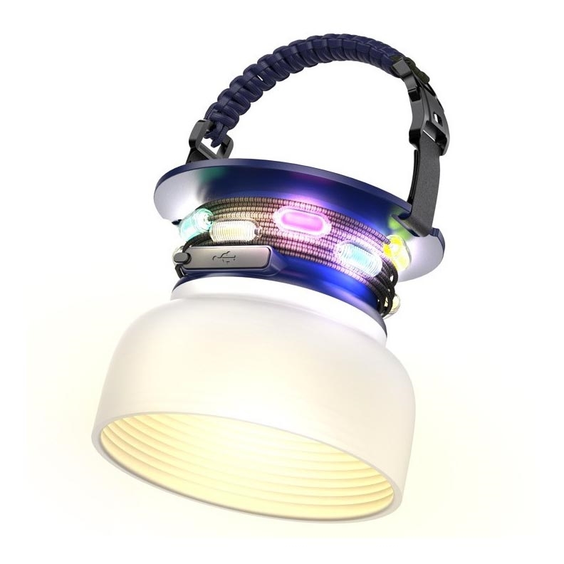 LED RGB Портативна сонячна акумуляторна лампа з LED ланцюгом LED/10W/5V 3600 mAh IP65