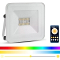 LED RGB Прожектор LED/20W/230V IP65 білий