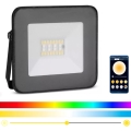 LED RGB Прожектор LED/20W/230V IP65 чорний