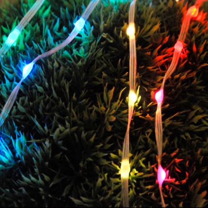 LED RGB Різдвяна гірлянда LED/10W/5V 10 м USB + пульт дистанційного керування
