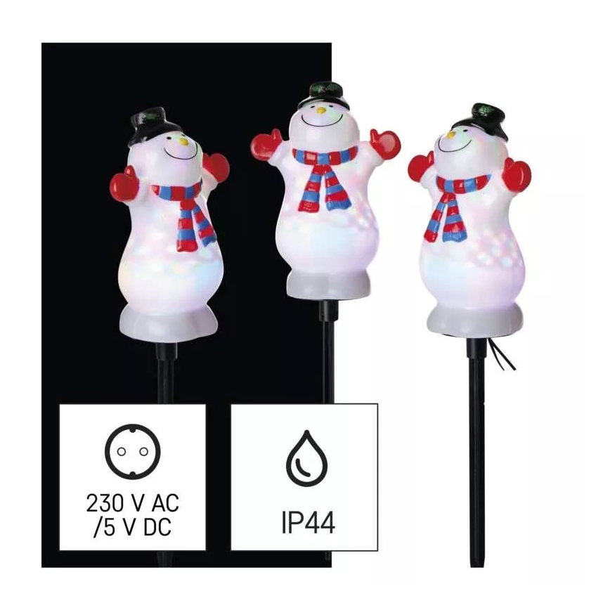 LED RGB Різдвяна вулична прикраса LED/5W/5/230V IP44