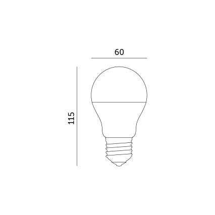 LED RGB Розумна лампочка з регулюванням яскравості E27/9,5W/230V 2700-6500K Wi-Fi Tuya