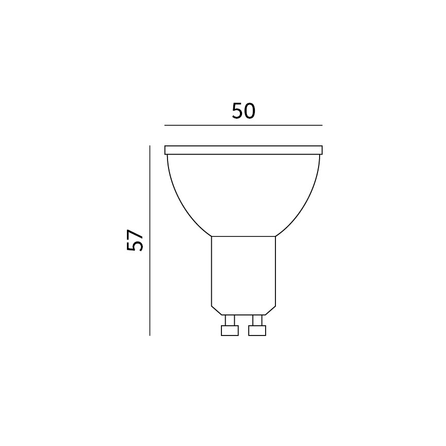 LED RGB Розумна лампочка з регулюванням яскравості GU10/5W/230V 2700-6500K Wi-Fi Tuya