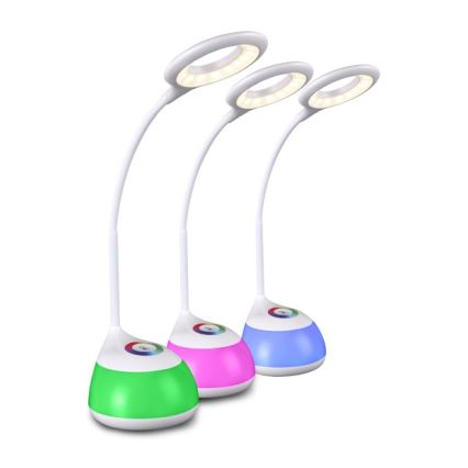 LED RGB Сенсорна настільна лампа з регулюванням яскравості GALACTIC LED/5W/230V 1800 mAh