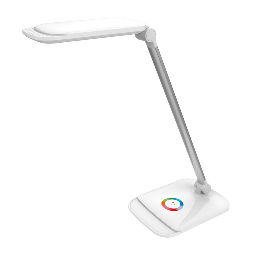 LED RGB Сенсорна настільна лампа з регулюванням яскравості LED/18W/230V + USB