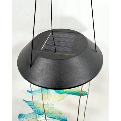 LED RGB сонячний світильник 6xLED/1,2V 300 mAh IP44 метелик