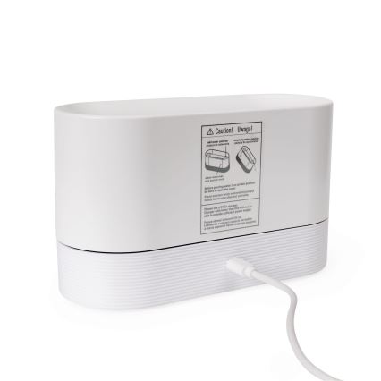 LED RGB ультразвуковий аромадифузор і зволожувач повітря з підсвічуванням 180 мл білий