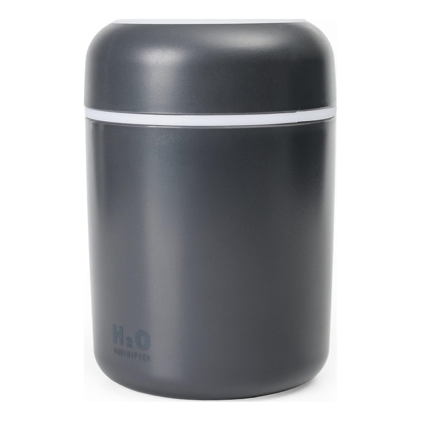 LED RGB Ультразвуковий аромадифузор і зволожувач повітря LED/2W 300 мл чорний