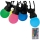 LED RGB Вулична гірлянда STRING 13 м 15xLED/0,5W/230V IP44 + пульт дистанційного керування