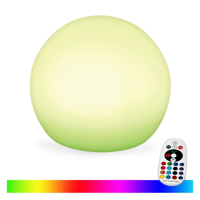 LED RGB Вулична лампа з регулюванням яскравістю LED/1W/230V 30см IP67 + ДК