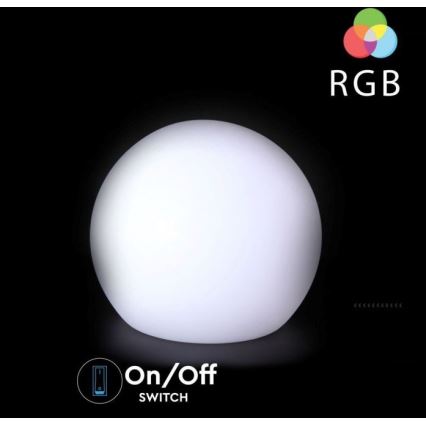 LED RGB Вулична лампа з регулюванням яскравістю LED/1W/230V 30см IP67 + ДК