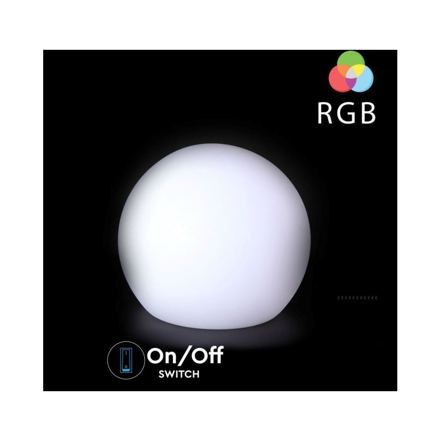 LED RGB Вулична лампа з регулюванням яскравістю LED/1W/230V 30см IP67 + ДК