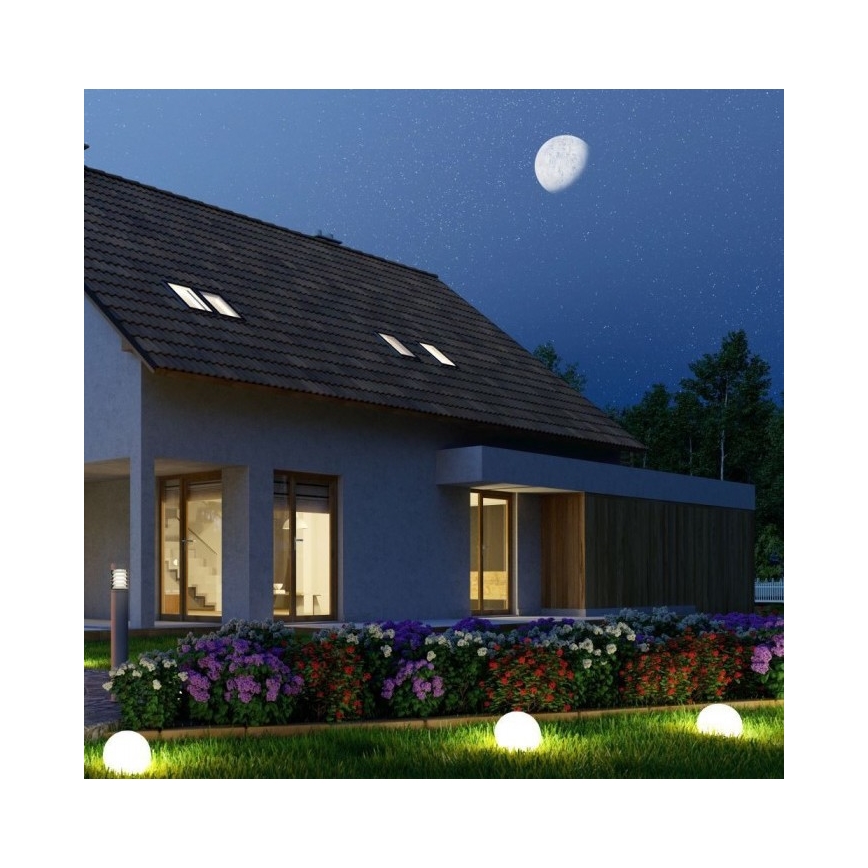 LED RGB Вулична лампа з регулюванням яскравістю LED/1W/230V 30см IP67 + ДК