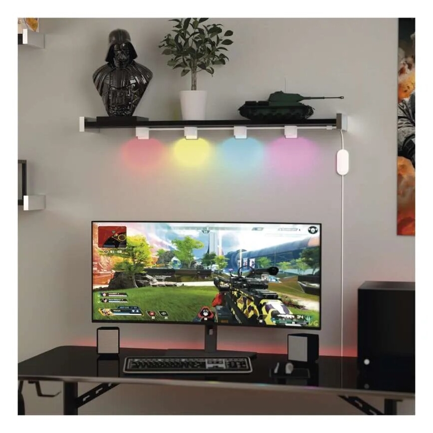 LED RGBIC+CCT Декоративна гірлянда з точковим освітленням GoSmart 12xLED/7W/230V 255 см Wi-Fi Tuya