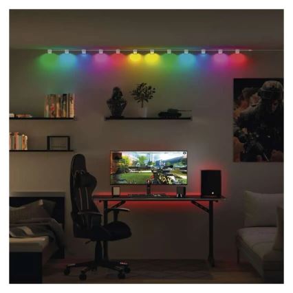 LED RGBIC+CCT Декоративна гірлянда з точковим освітленням GoSmart - розширення 4xLED/7W/230V 85 см Wi-Fi Tuya