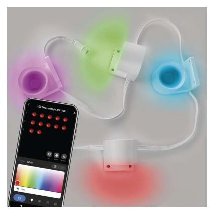 LED RGBIC+CCT Декоративна гірлянда з точковим освітленням GoSmart - розширення 4xLED/7W/230V 85 см Wi-Fi Tuya
