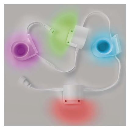 LED RGBIC+CCT Декоративна гірлянда з точковим освітленням GoSmart - розширення 4xLED/7W/230V 85 см Wi-Fi Tuya