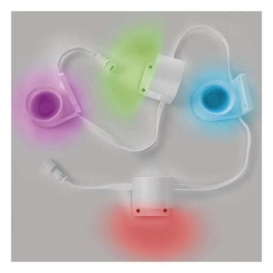 LED RGBIC+CCT Декоративна гірлянда з точковим освітленням GoSmart - розширення 4xLED/7W/230V 85 см Wi-Fi Tuya