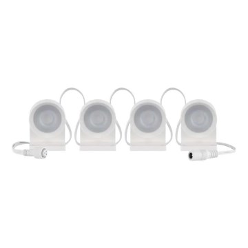 LED RGBIC+CCT Декоративний ланцюжок з точковим освітленням GoSmart - розширення 4xLED/7W/230V 85 см Wi-Fi Tuya