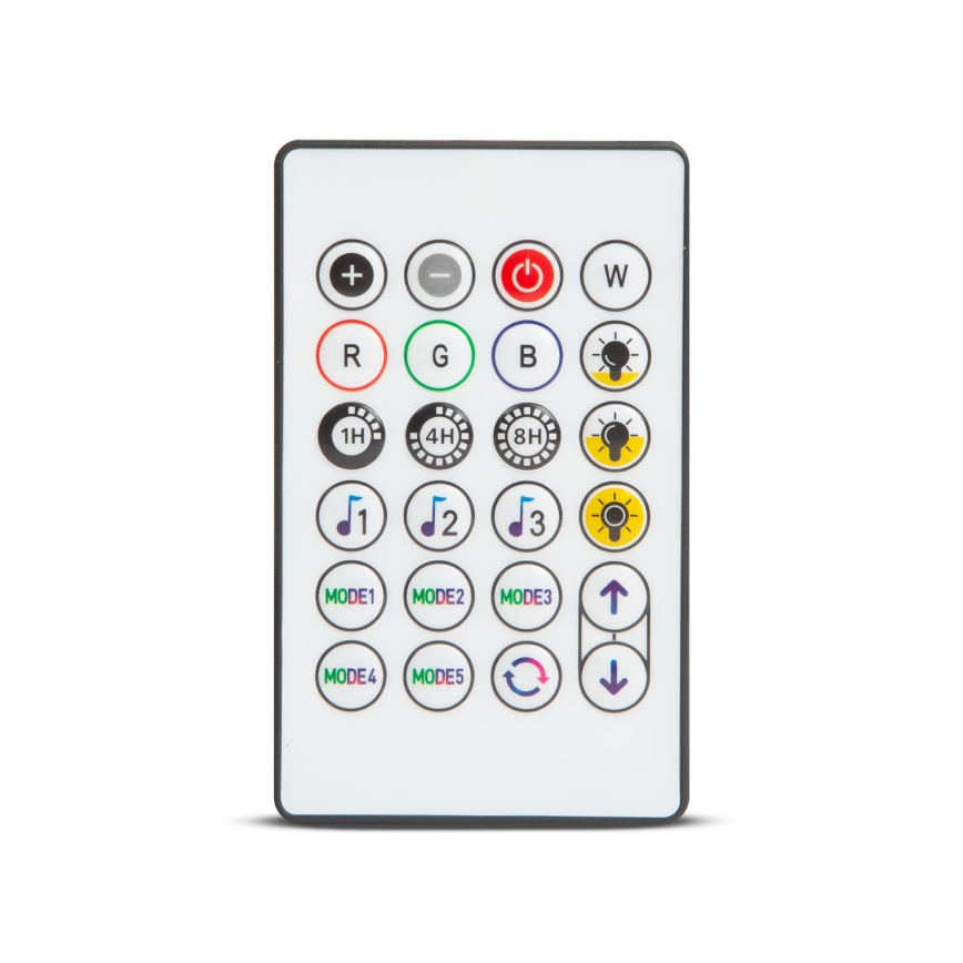 LED RGBIC сонячна гірлянда з регулюванням яскравості 30xLED/1,3W/3,7/5V 2200 mAh 14,37 m IP65 чорна + дистанційне керування