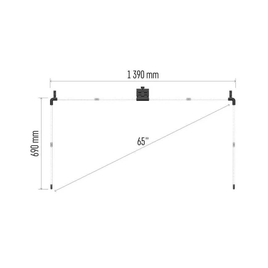 LED RGBIC Стрічка для TV GoSmart LED/24W/230V 65“