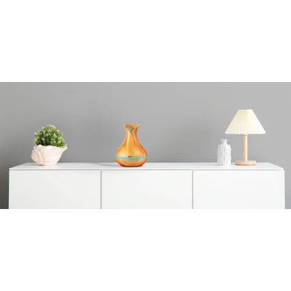 LED RGBW Аромадифузор і зволожувач повітря LED/230V 500 мл Wi-Fi + пульт дистанційного керування
