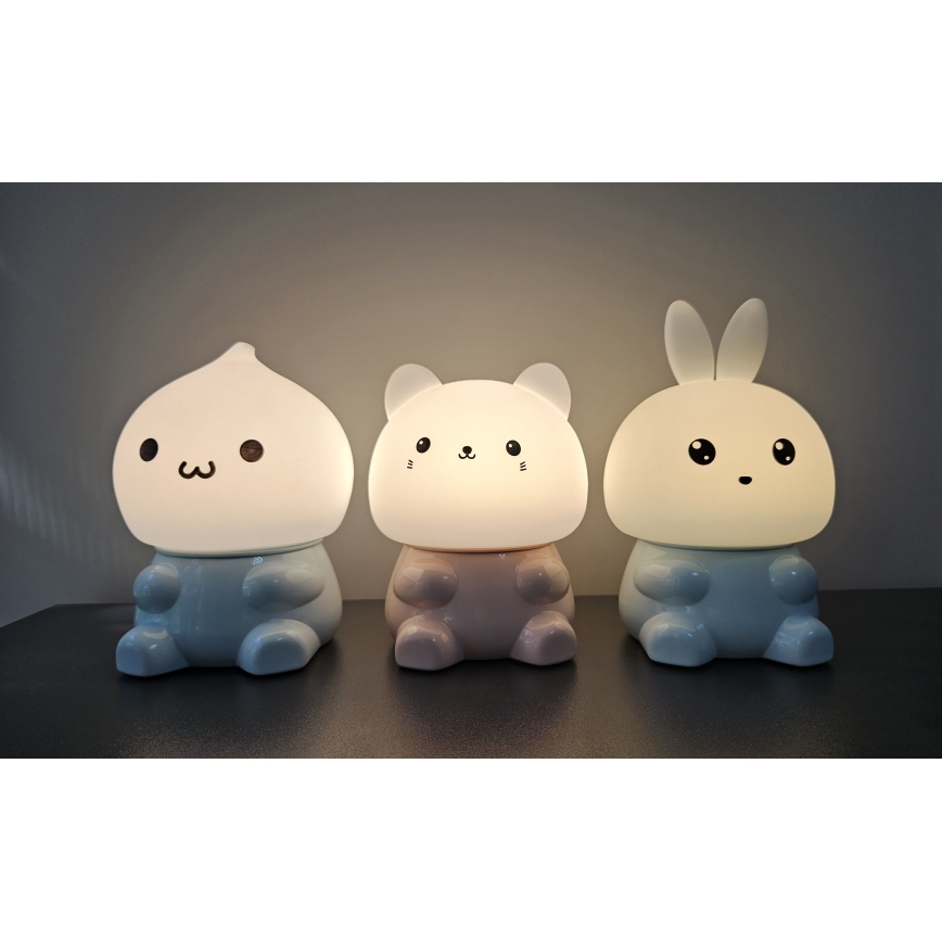 Светодиодная RGBW детская сенсорная лампа LED/1W/5V USB 1200 мАч призрак