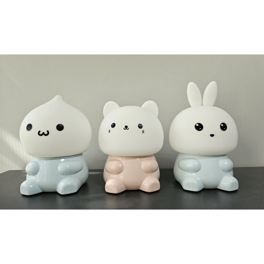 Светодиодная RGBW детская сенсорная лампа LED/1W/5V USB 1200 мАч призрак