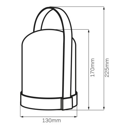 LED RGBW Декоративна настільна лампа MINORKA LED/0,3W/4,5V 3xAA