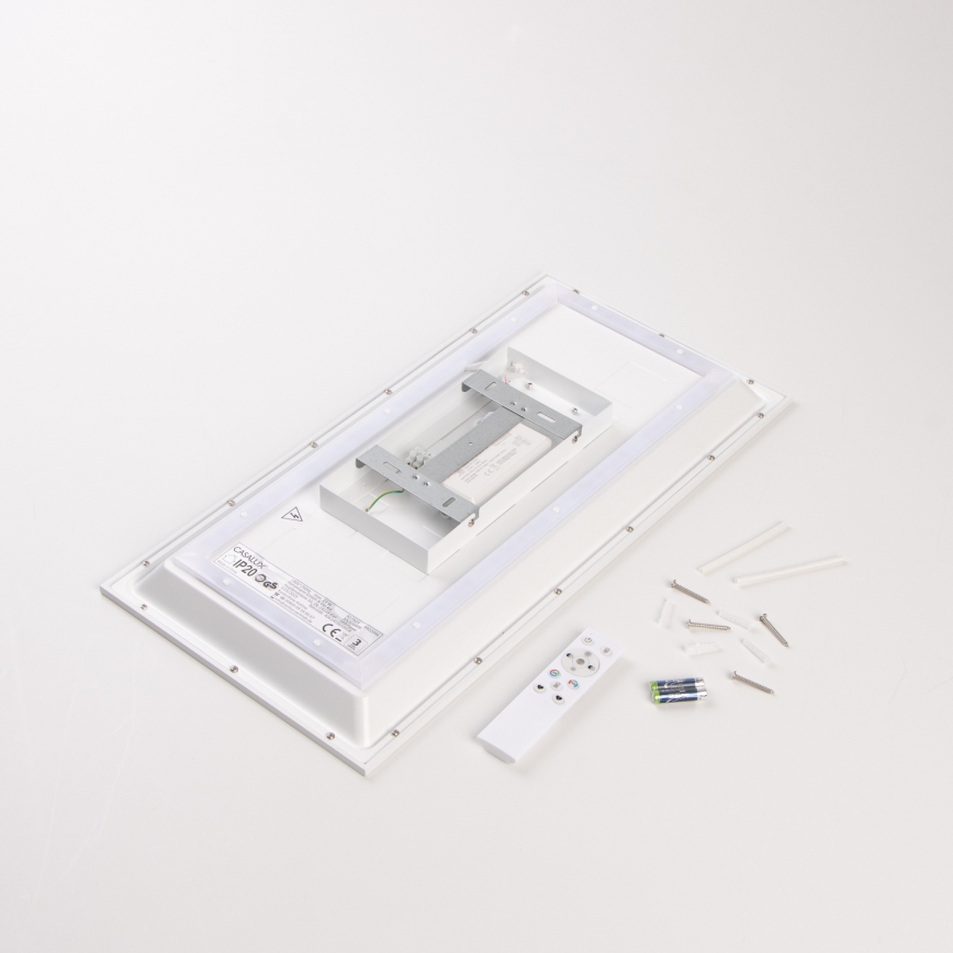LED RGBW диммируемая накладная панель LED/22W/230V 2700-6500K 29,5x59,5 см + пульт дистанционного управления