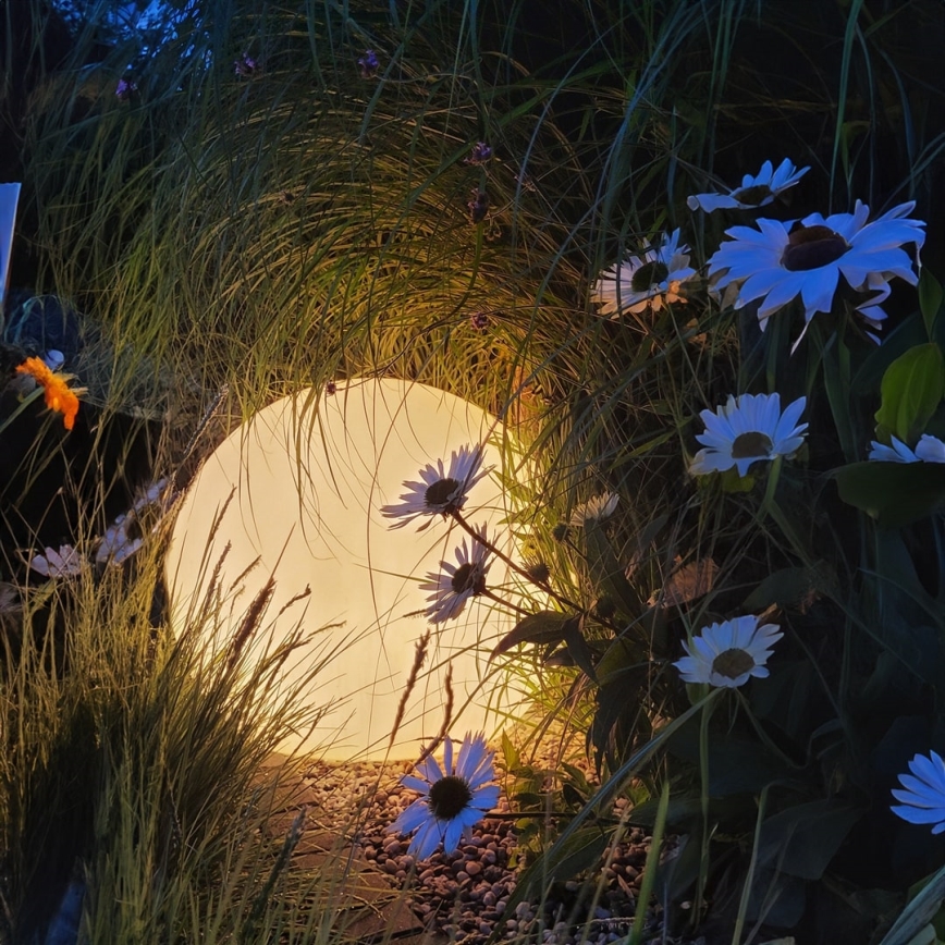 Диммируемый светодиодный уличный светильник RGBW GLOBO 1xE27/9W/230V 2700-6500K диаметр 40 см IP44 Wi-Fi