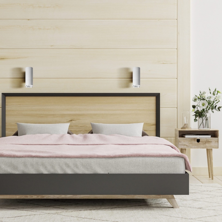 Светодиодный RGBW диммируемый настенный светильник для ванной комнаты TURYN 1xGU10/4,8W/230V 3000K IP44 белый + пульт дистанционного управления