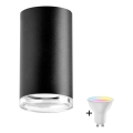 LED RGBW диммируемый точечный светильник для ванной TURYN 1xGU10/6,5W/230V 2700-6500K Wi-Fi IP44 черный