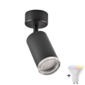 LED RGBW диммируемый точечный светильник для ванной TURYN 1xGU10/6,5W/230V 2700-6500K Wi-Fi IP44 черный