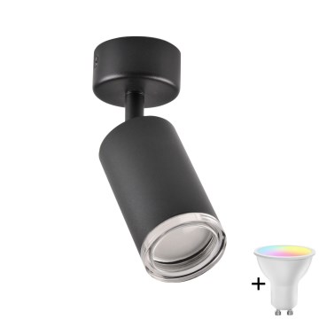 LED RGBW диммируемый точечный светильник для ванной TURYN 1xGU10/6,5W/230V 2700-6500K Wi-Fi IP44 черный