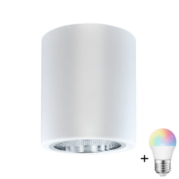 LED RGBW диммируемый точечный светильник JUPITER 1xE27/6,5 Вт/230 В 2700-6500 К Wi-Fi диаметр 9,8 см белый