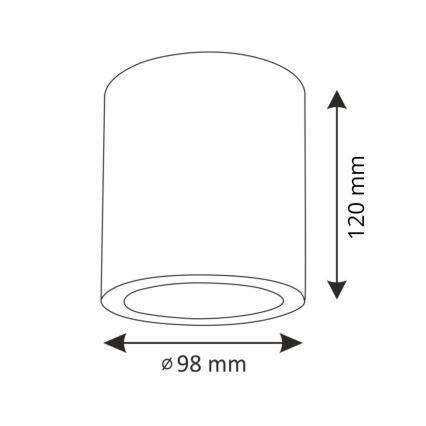LED RGBW диммируемый точечный светильник JUPITER 1xE27/6,5W/230V 2700-6500K Wi-Fi диам. 9,8 см серый