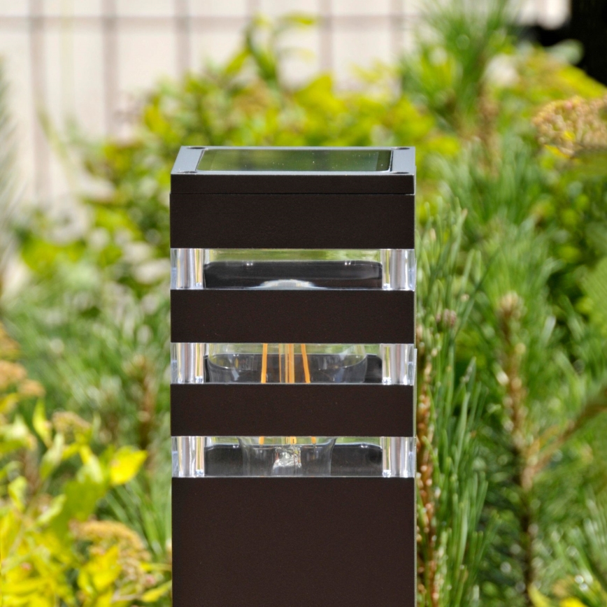 LED RGBW диммируемый уличный светильник TEKSAS 1xE27/12W/230V 2700-6500K Wi-Fi 74 cm IP44 антрацит