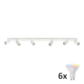 LED RGBW Димований точковий світильник ANGIE 6xGU10/6,5W/230V 2700-6500K білий