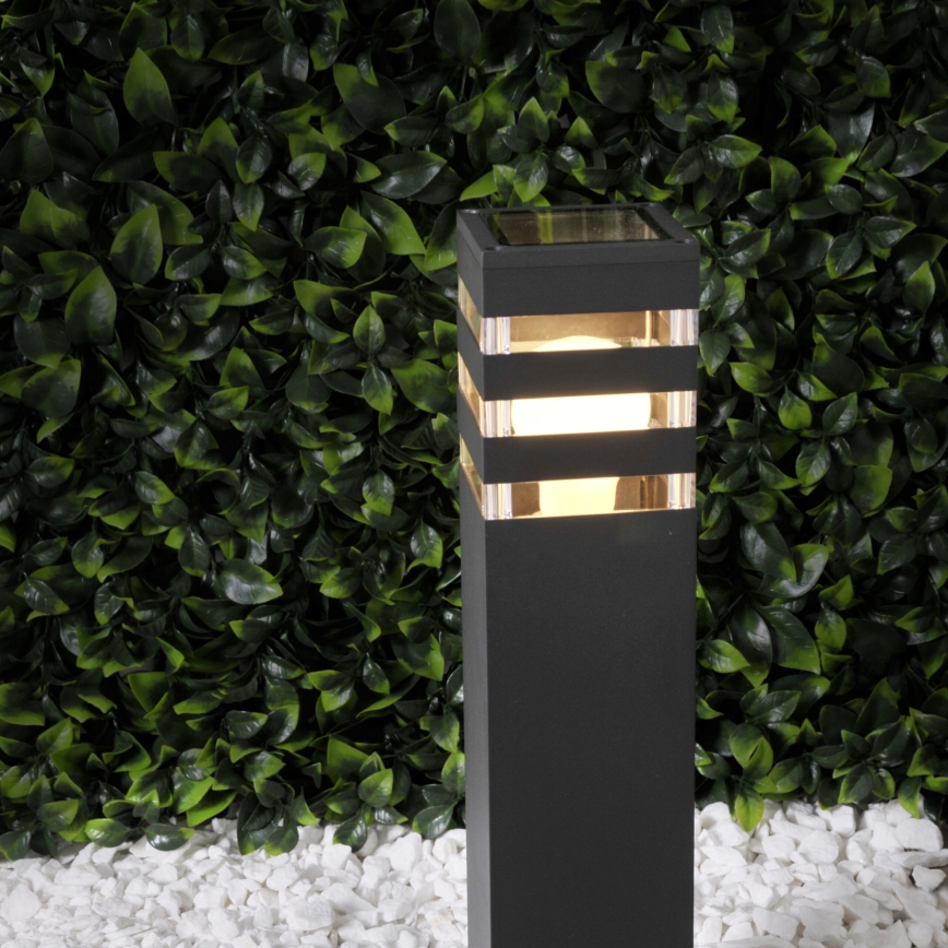 LED RGBW затемнювана зовнішня лампа TEKSAS 1xE27/12W/230V 2700-6500K Wi-Fi 44 cm IP44 антрацит
