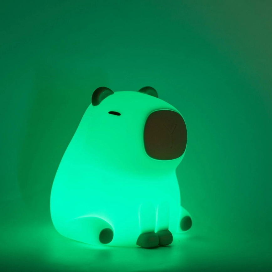 LED RGBW Дитяча сенсорна лампа з регулюванням яскравості LED/1W/5V USB 1200 mAh капібара
