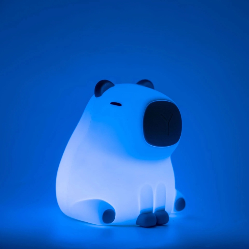 LED RGBW Дитяча сенсорна лампа з регулюванням яскравості LED/1W/5V USB 1200 mAh капібара