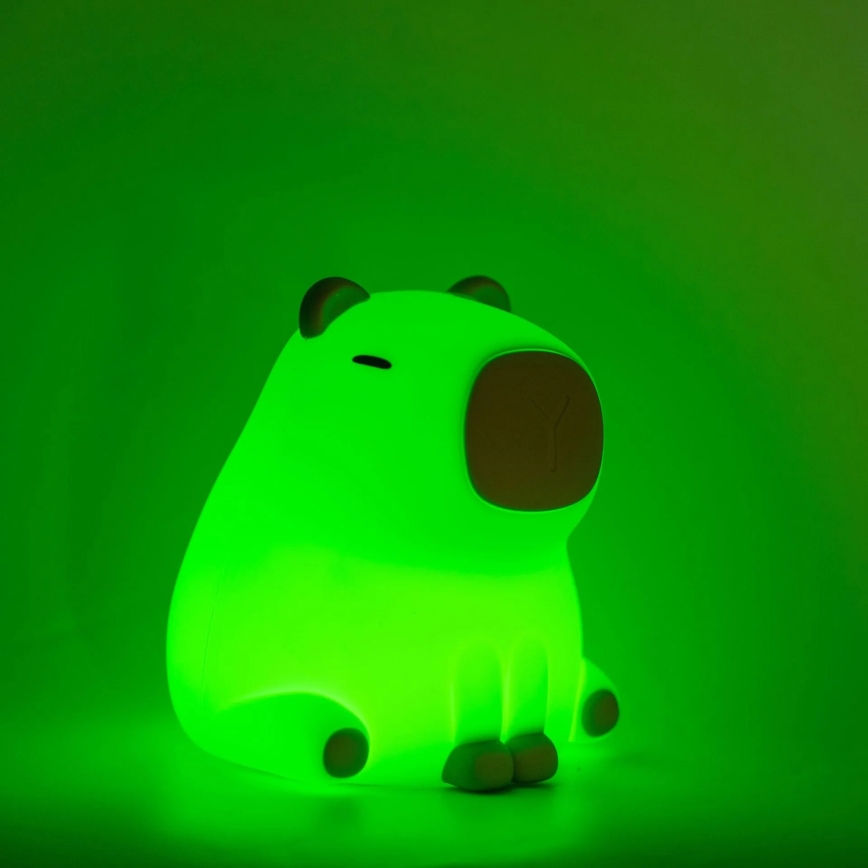 LED RGBW Дитяча сенсорна лампа з регулюванням яскравості LED/1W/5V USB 1200 mAh капібара