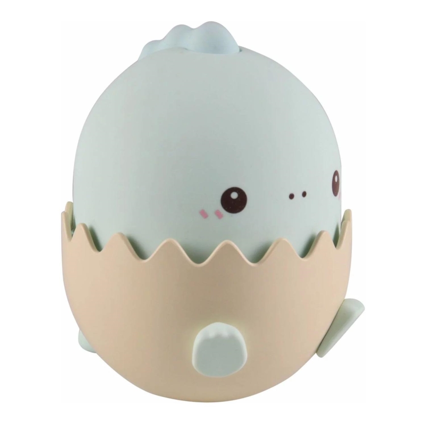 LED RGBW Дитяча сенсорна лампа з регулюванням яскравості BABY DINO LED/0,75W/5V USB 1200 mAh синій