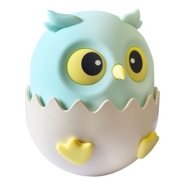 LED RGBW Дитяча сенсорна лампа з регулюванням яскравості OWL LED/1W/5V USB 1200 mAh сова синій