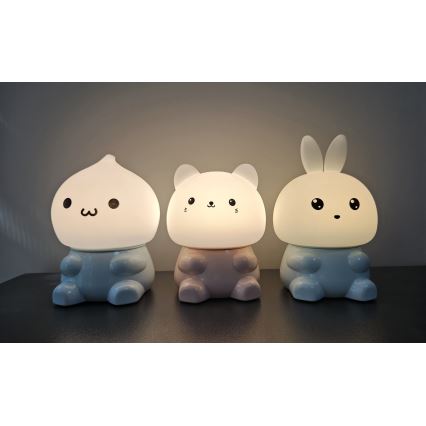 Світлодіодна RGBW дитяча сенсорна лампа LED/1W/5V USB 1200 мАг привид