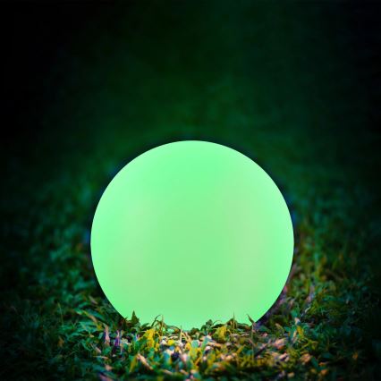 LED RGBW Лампа на сонячній батареї BALL LED/3,2V діаметр 20 см IP65 + пульт дистанційного керування