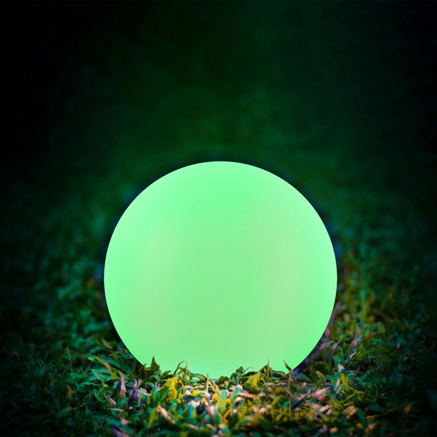 LED RGBW Лампа на сонячній батареї BALL LED/3,2V діаметр 20 см IP65 + пульт дистанційного керування