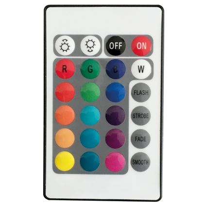 LED RGBW Лампа на сонячній батареї BALL LED/3,7V 1500 mAh діаметр 40 см IP65 + пульт дистанційного керування