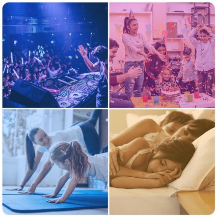 Світлодіодна RGBW лампочка з регулюванням яскравості G45 E14/4,9W/230V 2700-6500K - Aigostar